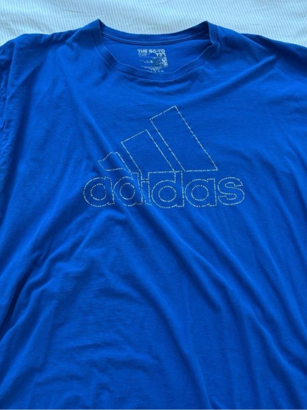 adidas Men’s Royal Blue Logo Short Sleeve Tee